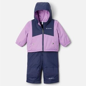 Columbia baby toddler girls snowsuit (jacket and snow bib set) 18-24 months